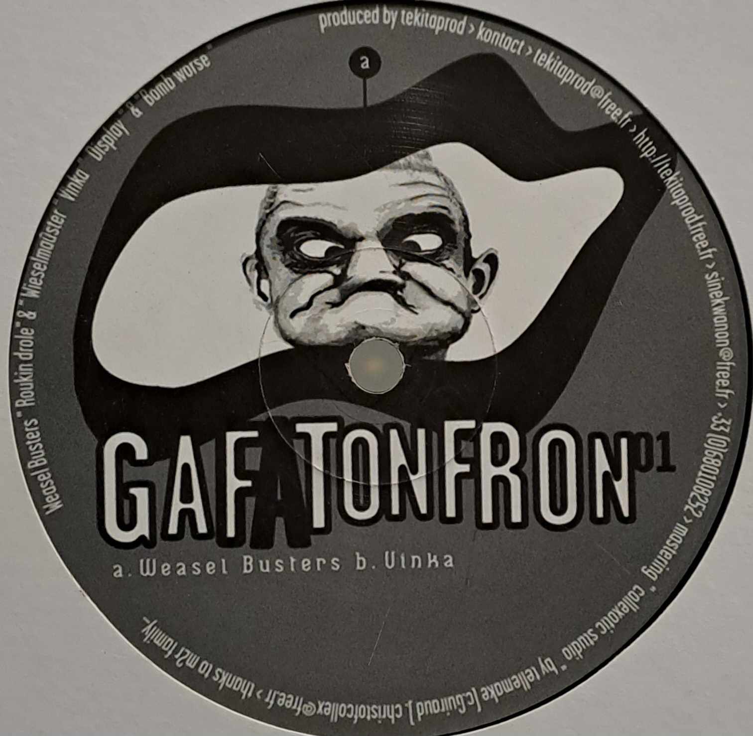 Gafatonfron 01 - vinyle freetekno